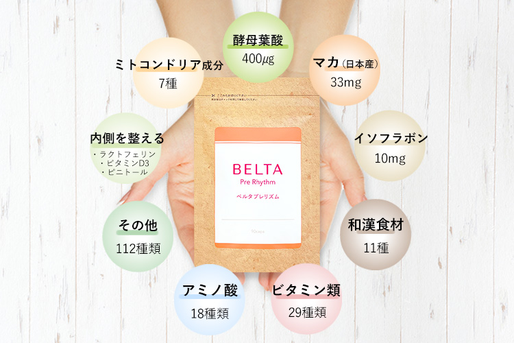 年間ランキング6年連続受賞】 BELTAベルタ葉酸サプリ ベルタプレリズム ...